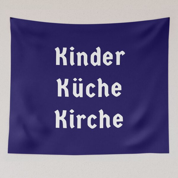 Item preview, Kinder Kuche Kirche Weiß designed and sold by KATKattalestv.
