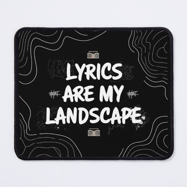 Item preview, Lyrics are my Landscape designed and sold by RadDeck.