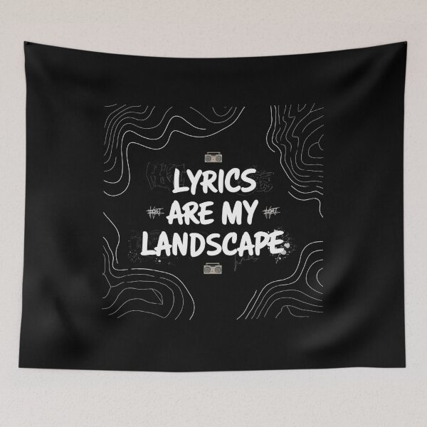Item preview, Lyrics are my Landscape designed and sold by RadDeck.