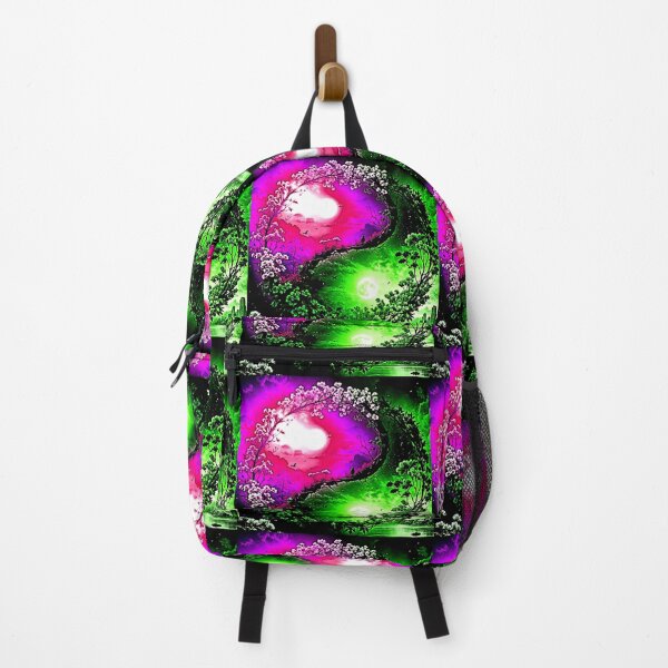 Item preview, Pink Sun and Green Moon Ying Yang designed and sold by Earth Nature Creations.