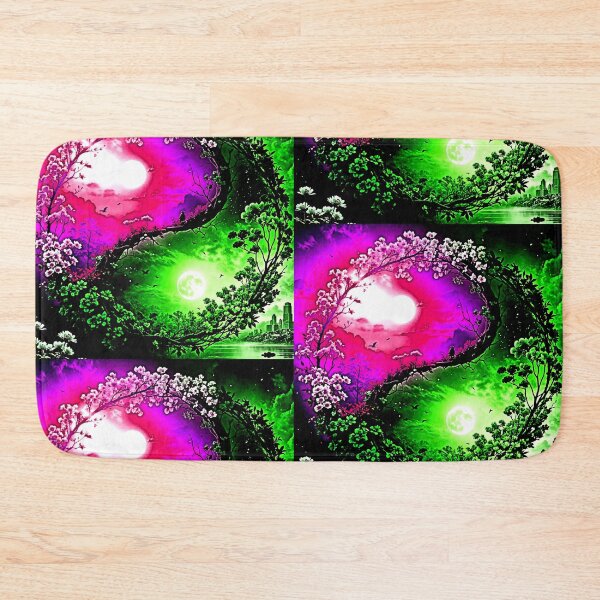 Item preview, Pink Sun and Green Moon Ying Yang designed and sold by Earth Nature Creations.