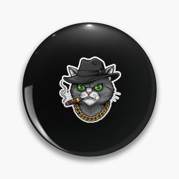 Item preview, Badass Cat Crime Lord – The Purrfect Underworld Ruler designed and sold by Meow Cat.