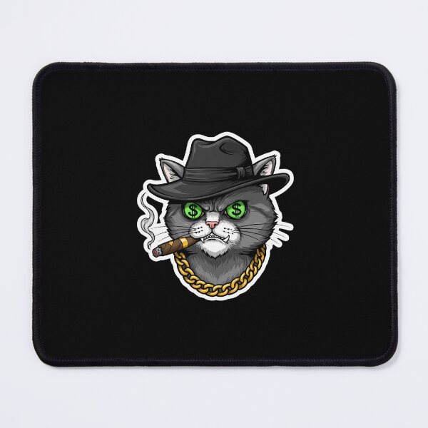 Item preview, Badass Cat Crime Lord – The Purrfect Underworld Ruler designed and sold by Meow Cat.