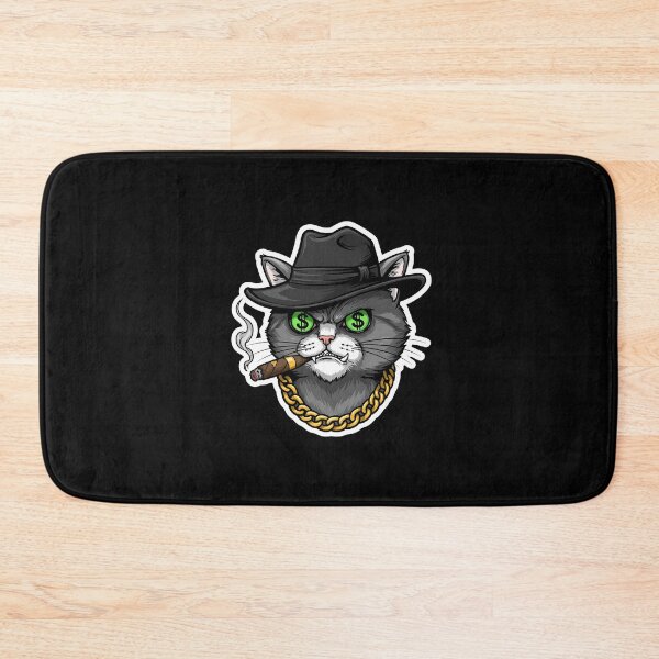 Item preview, Badass Cat Crime Lord – The Purrfect Underworld Ruler designed and sold by Meow Cat.