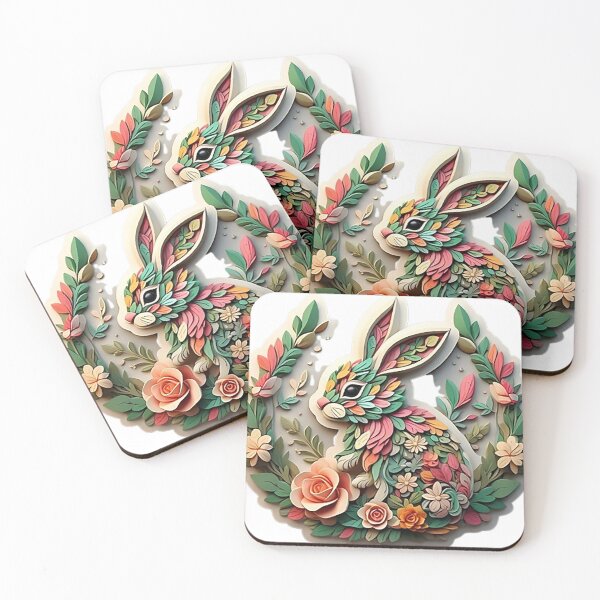Item preview, FLORAL BUNNY designed and sold by likbatonboot.