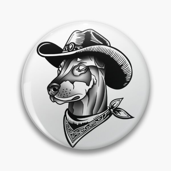Artikelvorschau, Dobermann-Cowboy entworfen und verkauft von Amity-Tats.