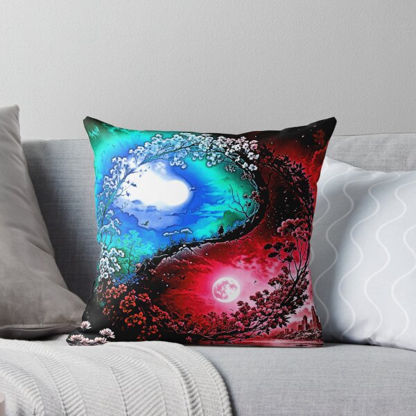 Item preview, Blue Sun and Red Moon Ying Yang designed and sold by Earth Nature Creations.