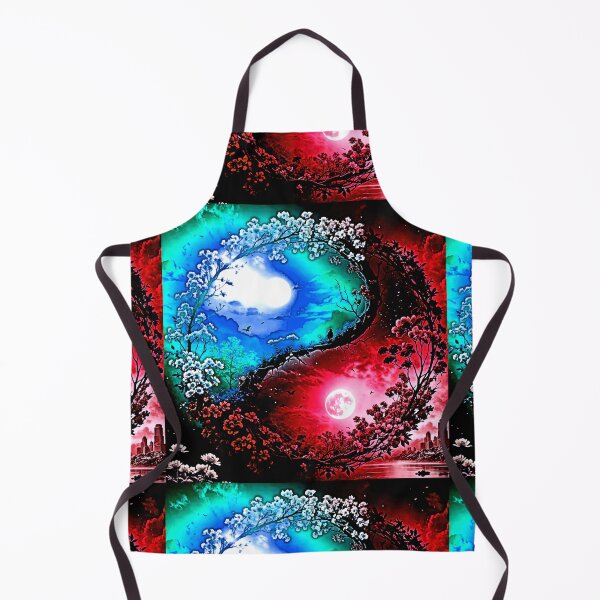 Item preview, Blue Sun and Red Moon Ying Yang designed and sold by Earth Nature Creations.