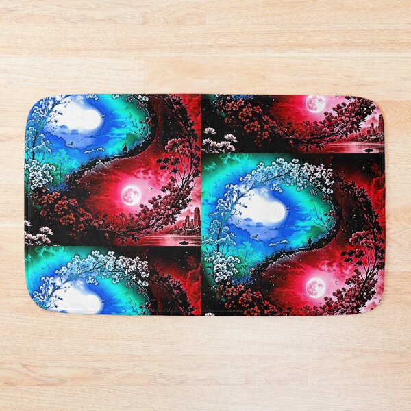 Item preview, Blue Sun and Red Moon Ying Yang designed and sold by Earth Nature Creations.