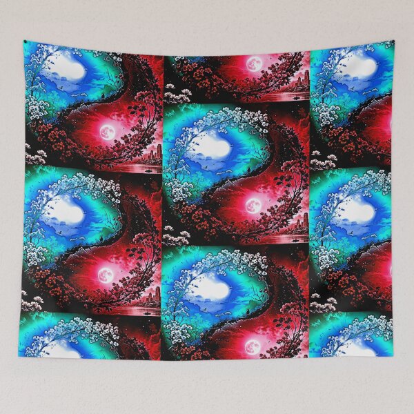 Item preview, Blue Sun and Red Moon Ying Yang designed and sold by Earth Nature Creations.