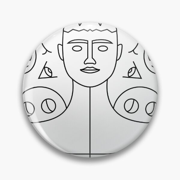 Item preview, Fragmented self with symbolic and geometric elements designed and sold by estebansequeira.