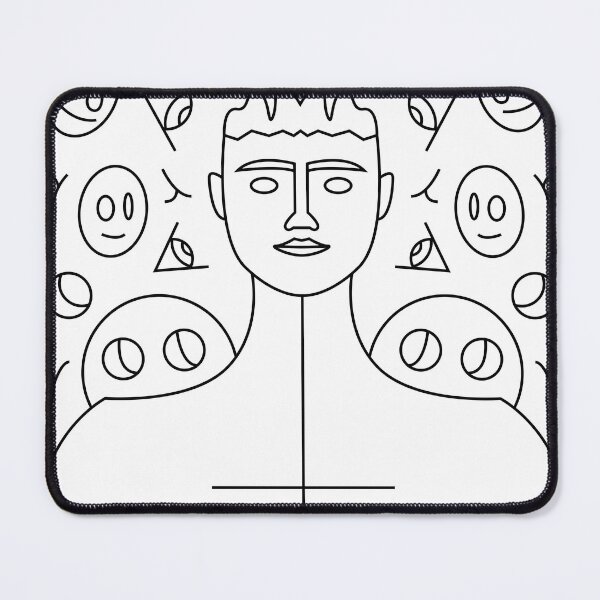 Item preview, Fragmented self with symbolic and geometric elements designed and sold by estebansequeira.