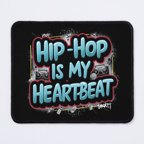 Item preview, Hip Hop is My Heartbeat designed and sold by RadDeck.