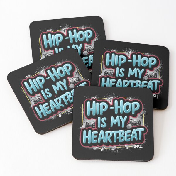 Item preview, Hip Hop is My Heartbeat designed and sold by RadDeck.