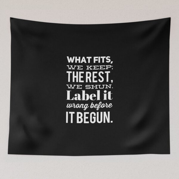 Item preview, What Fits, We Keep — The Rest, We Shun designed and sold by ipot.