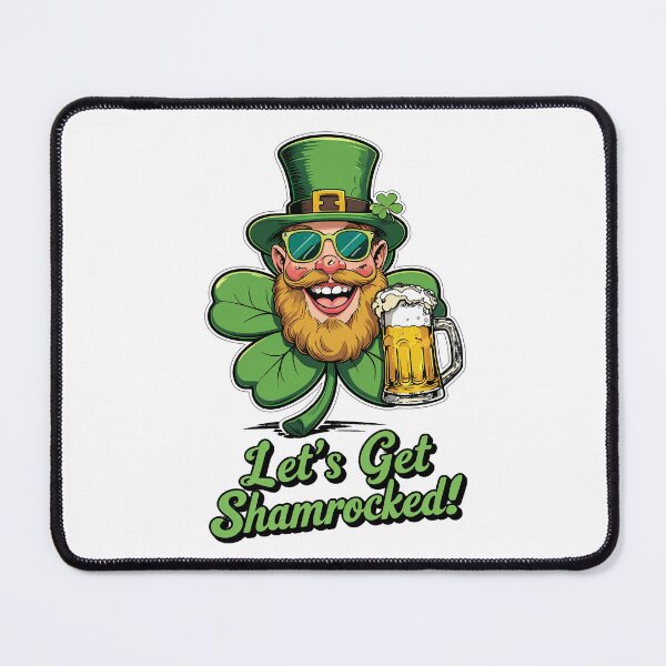 Item preview, Let’s Get Shamrocked Drunk Retro Shamrock designed and sold by BobilandStore.