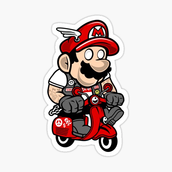 Artikel-Vorschau von Chibi Scooterist Gank Art Style | Klassische Vespa Retro Nostalgie, designt und verkauft von mafiatees-intl.