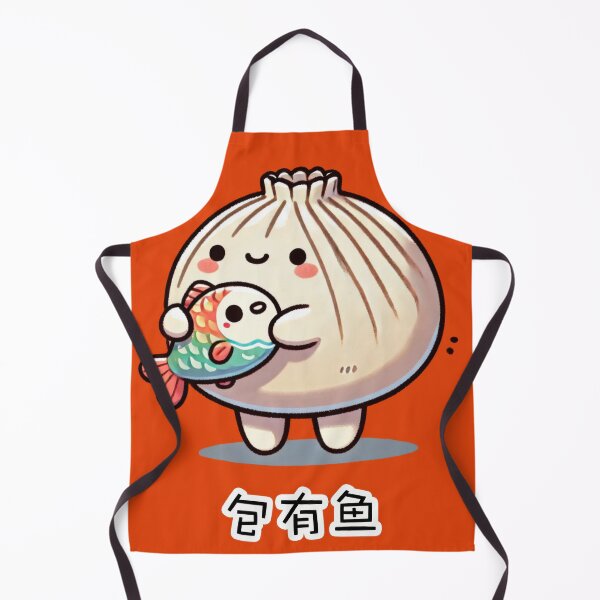 Item preview, Bao with fish (Red Background) designed and sold by XYZish.