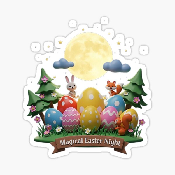 Item preview, Magical Easter Night designed and sold by likbatonboot.