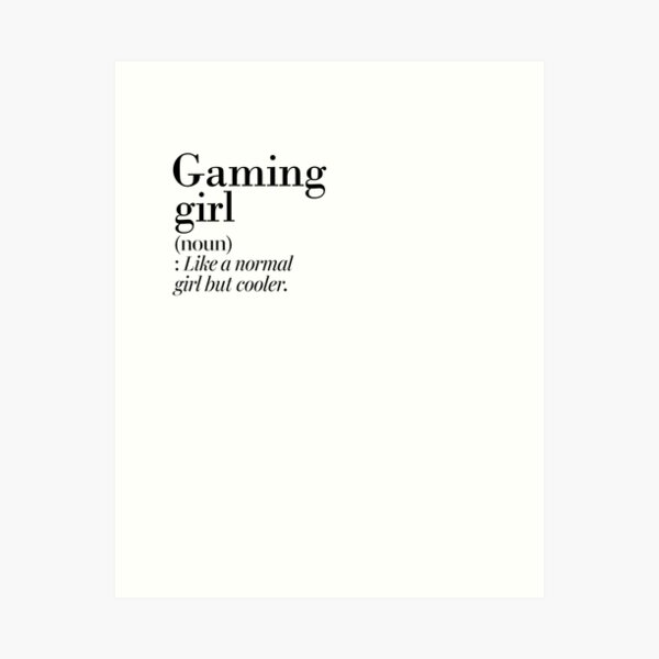 Item preview, Gaming Girl Definition - Funny Gaming Lover designed and sold by Watsonarts.