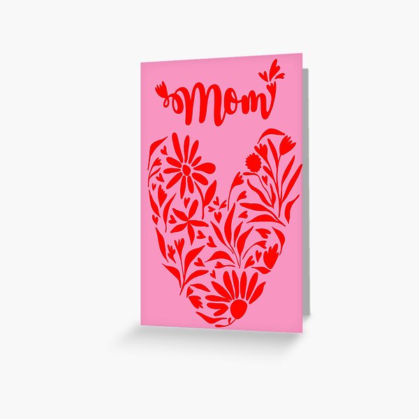 Item preview, Mother's heart with flower pattern to give as a gift designed and sold by YaninaArcoiris.