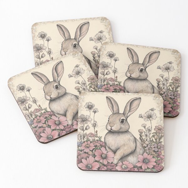 Item preview, Easter Bunny in Floral Garden designed and sold by WinfinityStudio.