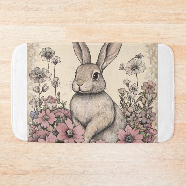 Item preview, Easter Bunny in Floral Garden designed and sold by WinfinityStudio.