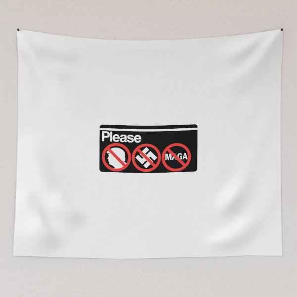 Item preview, Plase No Donald Trump Signage-Sticker No Nazi No MAGA designed and sold by HHQRHH.