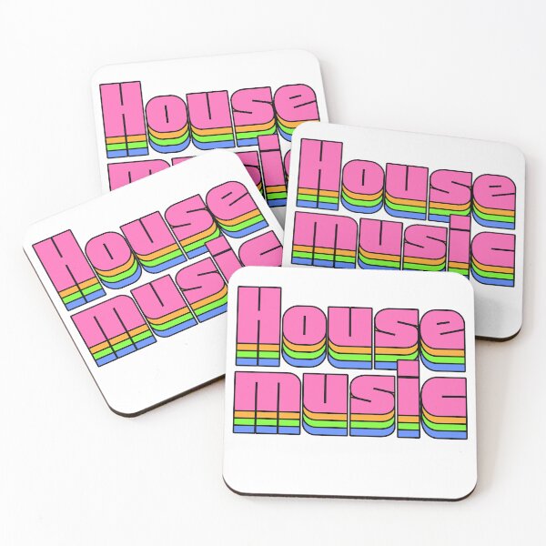 Item preview, HOUSE MUSIC  - Staged Gradient Vibes (pink/blue)  designed and sold by Discothreadz.