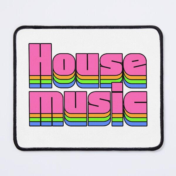 Item preview, HOUSE MUSIC - Staged Gradient Vibes (pink/blue) designed and sold by Discothreadz.
