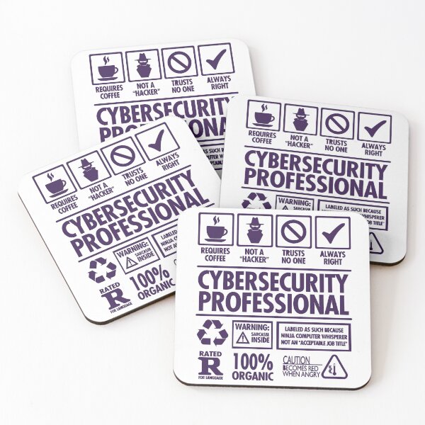 Item preview, Cybersecurity Professional Label (Purple with No Background) designed and sold by CyberMaverick80.