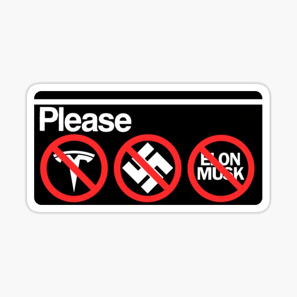 Item preview, NYC Subway Sign : No Tesla No Nazi No Elon Musk designed and sold by HHQRHH.