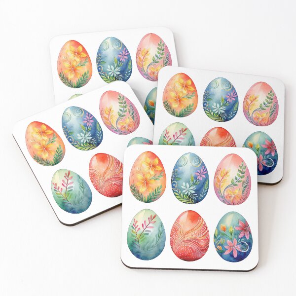 Item preview, Floral Watercolor Easter Egg Collection  designed and sold by Olive and Lily Delights.