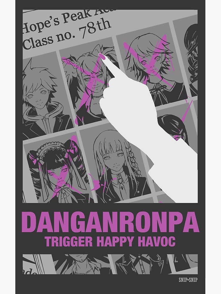 "Danganronpa Trigger Happy Havoc" Poster for Sale by SnipSnipArt