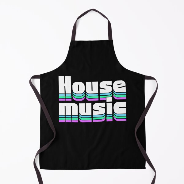 Item preview, HOUSE MUSIC - Staged Gradient Vibes (white/blue) designed and sold by Discothreadz.