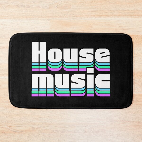 Item preview, HOUSE MUSIC  - Staged Gradient Vibes (white/blue)  designed and sold by Discothreadz.