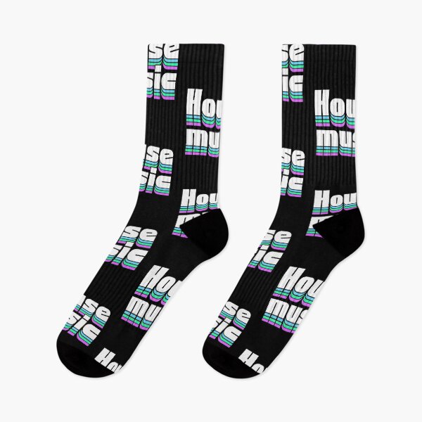 Item preview, HOUSE MUSIC  - Staged Gradient Vibes (white/blue)  designed and sold by Discothreadz.