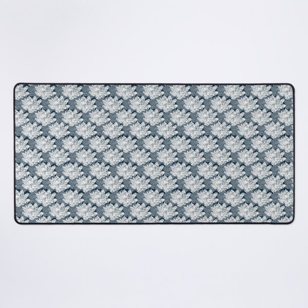 Item preview, Layered White lotus on navy designed and sold by katerosestudios.