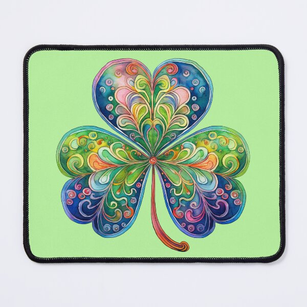 Item preview, St. Patrick’s Day Lucky Watercolor Shamrock designed and sold by Olive and Lily Delights.