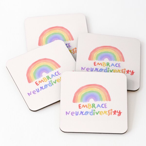 Item preview, Embrace Neurodiversity Autism Awareness Rainbow designed and sold by PeuCamposF. Inspyre.
