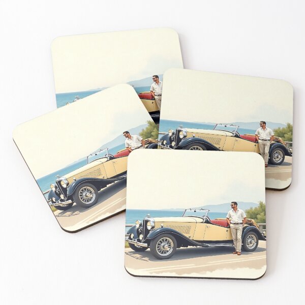 Artikelvorschau, Vintage Oldtimer Aquarellkunst | Sammlertraum entworfen und verkauft von AbstractAuraArt.