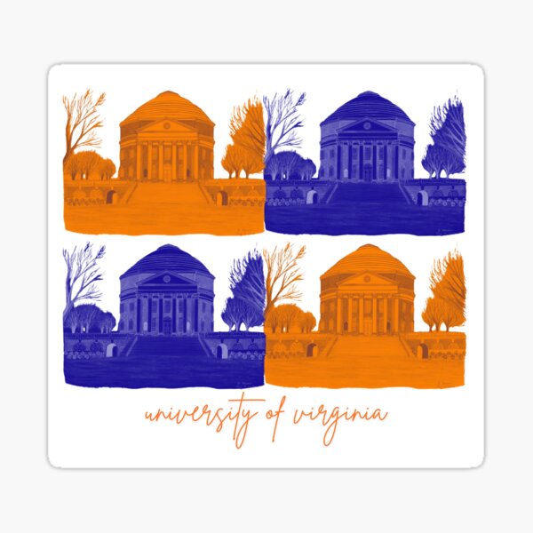 Vista previa del artículo con la obra «Bloque de color de la Rotonda de la Universidad de Virginia UVA; el boceto es original, dibujado a mano, hay impresiones disponibles - envíeme un mensaje», diseñado y vendido por Graphite Cove.