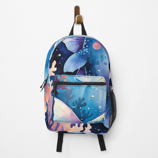 Item preview, Ocean Guardian – Cute Chubby Fantasy Fish in a Coral Wonderland designed and sold by Nickyayee.