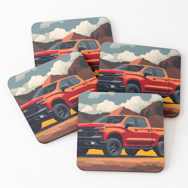 Item preview, Red Power: Digital Pop Art Chevrolet Silverado II designed and sold by AutoPopStudio.