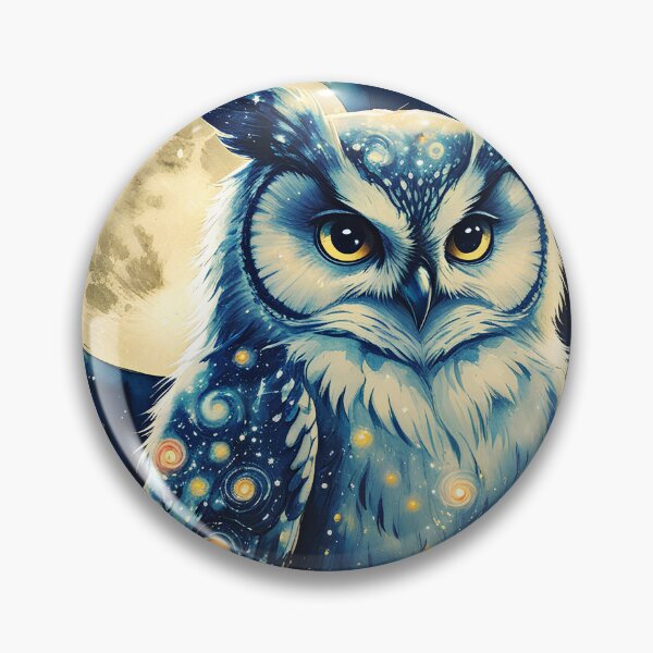 Item preview, Celestial Owl Under Moonlit Sky designed and sold by Nickyayee.
