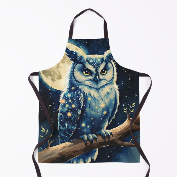 Item preview, Celestial Owl Under Moonlit Sky designed and sold by Nickyayee.
