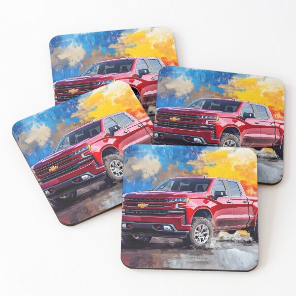Item preview, Red Power: Digital Pop Art Chevrolet Silverado IV designed and sold by AutoPopStudio.