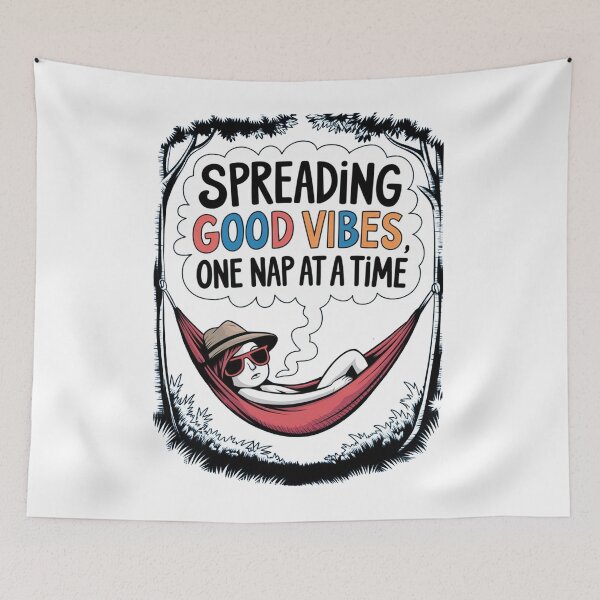 Item preview, Spreading Good Vibes, One Nap at a Time designed and sold by ZAIKY DREAMS.