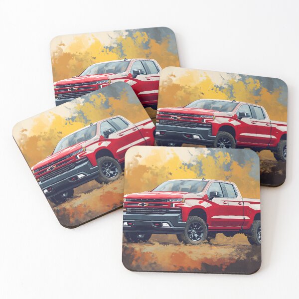 Item preview, Red Power: Digital Pop Art Chevrolet Silverado V designed and sold by AutoPopStudio.