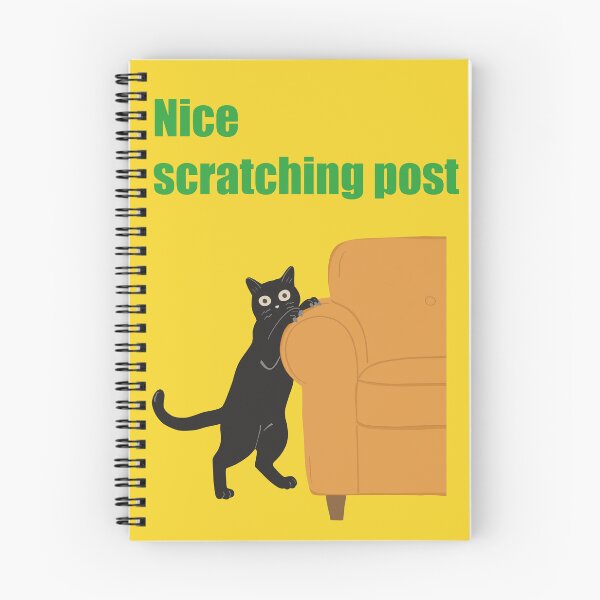 Item preview, Mischievous cat art : Nice scratching post Yellow version designed and sold by TheGrandLordCat.